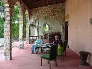 The porch of the Hacienda Chalante