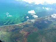 Yucatan coast aerial