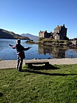 Maria in front of the MacKenzie stronghold