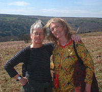 with a friend in the York countryside