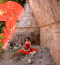 Meditating in the Yucatan