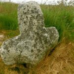 crudely carved cross