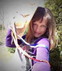 Margo Greenfield and drum