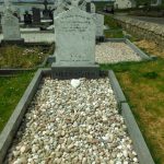 Stones on a modern grave