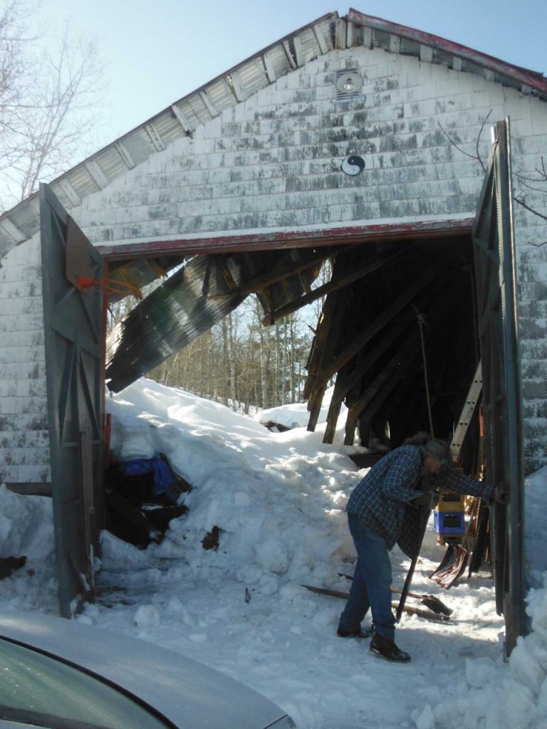 damaged barn
