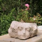 carved head